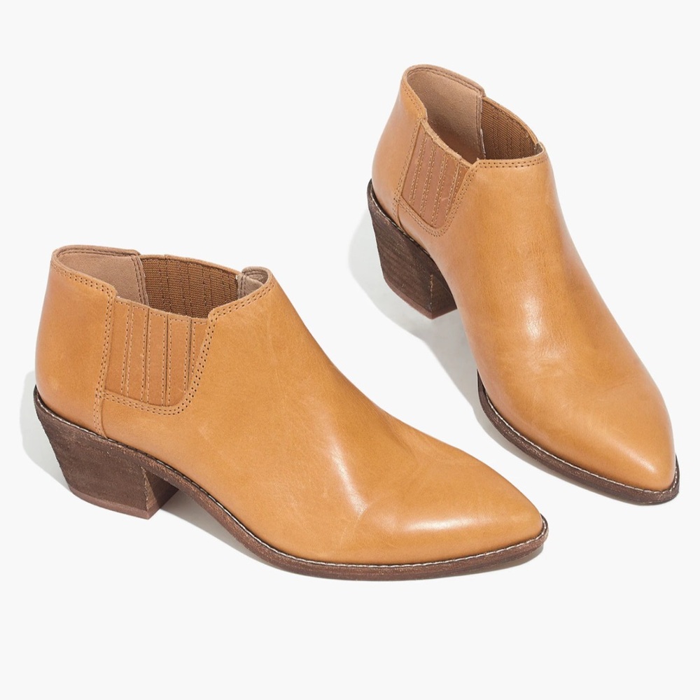Madewell Myles Ankle Boot in Leather